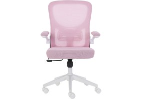 Cadeira-Giratoria-Diretor-tela-Rosa-ANM207 D-base-cinza-frente